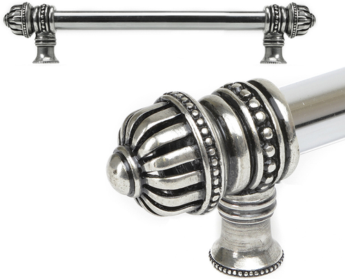 Cricket Cage 9'' cc with 5/8'' smooth center long pull large finial in Chalice. 5681-9