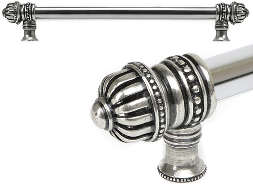 Cricket Cage 12'' cc with 5/8'' smooth center long pull large finial in Chalice. 5682-9