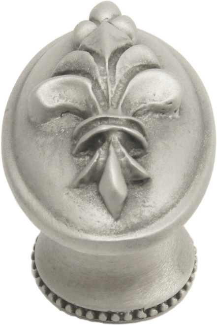 Charlemagne oval knob in Satin. 588-11