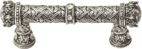 Crowning Glory Queen Anne Carpe Diem 6130-9C Chalice Queen Anne 3'' cc pull w/ Swarovski Crystals 6130-9C