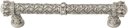Crowning Glory Queen Elizabeth Carpe Diem 6330-11CAB Satin Queen Elizabeth 5'' cc pull w/ Swarovski Crystals 6330-11CAB