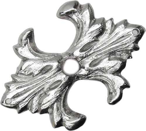 Acanthus medium escutcheon Renaissance style in Platinum. 682-24