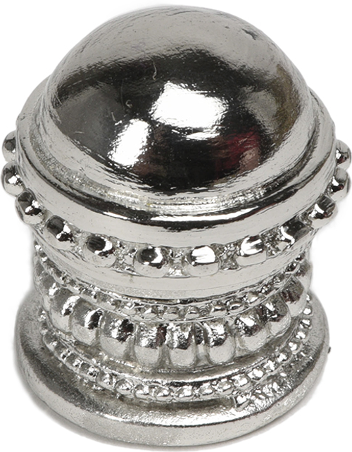 Classic/Beaded Classic medium round knob w/ beaded rim and beaded treatment on bottom 729-9