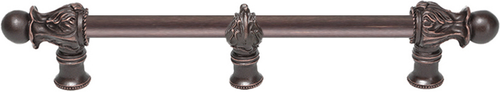 Acanthus 9'' cc with 1/2'' round smooth bar Romanesque style with center brace 781S-22