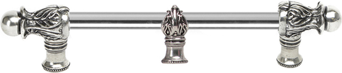 Acanthus 9'' cc with 1/2'' round smooth bar Romanesque style with center brace 781S-9