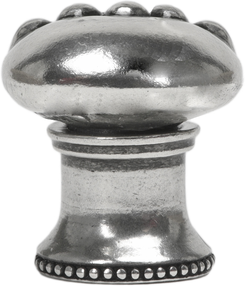 Classic/Beaded Beaded round knob w/ beaded center w/ flared foot 811B-9