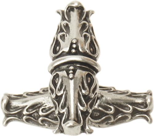 Acanthus Carpe Diem 836839-9 Chalice leave large knob w/ rope small back plate Romanesque style 836839-9