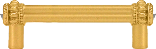 Caché double 3'' cc pull with 2 rivoli Swarovski Clear Crystals 861-8C
