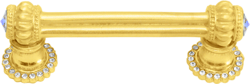 Caché double 3'' cc pull with halos platforms with 40 Swarovski Aurore Boreale Crystals 861H-8AB