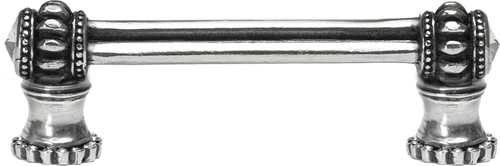 Caché double 3'' cc pull with halos platforms with 40 Swarovski Clear Crystals 861H-9C