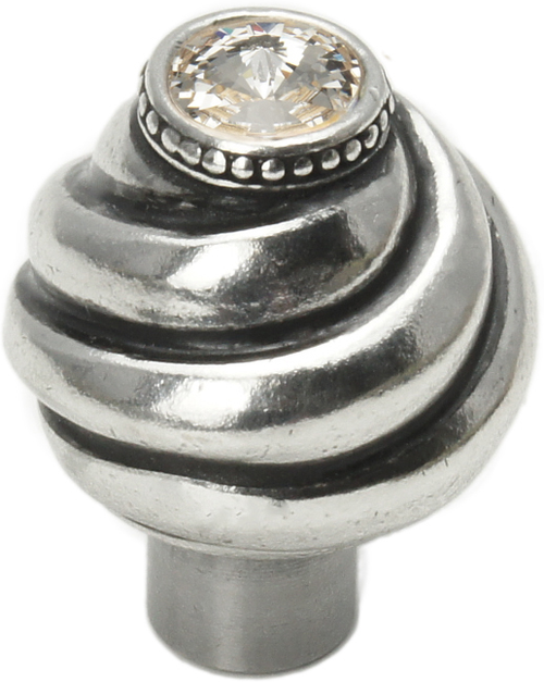 Caché knob with Swarovski Clear Crystals 868-9C