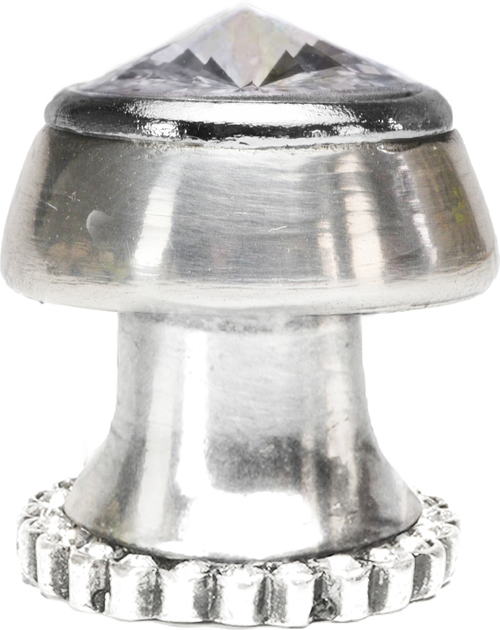 Caché round knob with halo platform with 24 Swarovski Clear Crystals 877H-24C