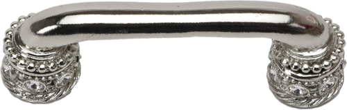 Caché 3'' cc pull with Swarovski Clear Crystals & sleeves in Platinum. 896-24C