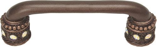 Caché 4'' cc pull with Swarovski Aurore Boreale Crystals & sleeves 897-22AB