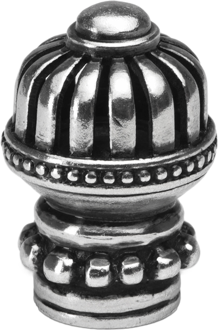 Cricket Cage medium round knob with beaded base in Chalice. 969-9