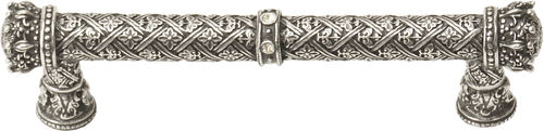 Crowning Glory Queen Anne Carpe Diem 6132-9C Chalice Queen Anne 5'' cc pull w/ Swarovski Crystals 6132-9C