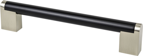 Studio Remix 160mm CC Matte Black and Brushed Nickel Pull 2189-955BPN-P