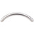 Stainless Solid Bowed Bar Pull 3 3/4'' cc 14  in Brushed Stainless Steel