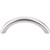Stainless Solid Bowed Bar Pull 3'' cc 13  in Brushed Stainless Steel