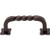 Normandy Square Twist D-pull backplates 3'' cc M783  in Oil Rubbed Bronze