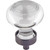 1-3/4" Dia Glass Button Harlow Glass Cabinet Knob - Brushed Oil Rubbed Bronze Finish