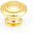 Traditional Traditional Designs Knob, 1-1/2" dia 704 in Polished Brass