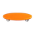 Pumpkin Orange Oval Pull