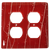 Plate Configuration-Double Duplex Outlet