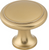 Nouveau Ringed Knob 1 1/8'' Honey Bronze