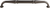 Chareau Chalet Appliance Pull 18 Inch Ash Gray