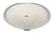 17'' Oval Undermount  Porcelain Bowl H8810  in Parchment