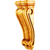 Smooth Profile Scrolled Corbel CORN-4 in Alder