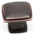 Builder's Choice 1-1/4'' Square Knob Oil Rubbed Bronze with Highlights 05253-OBH in Oil Rubbed Bronze