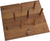 Rev-A-Shelf Small 24 x 21 Wood Peg Board System w/ 9 pegs 4DPS-WN-21