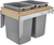 Rev-A-Shelf Double 50 Qrt Top mount Waste Container 4WCTM-18INDM-2