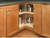 Rev-A-Shelf 24 in Wood Kidney Lazy Susans 2-Shelf 4WLS472-52