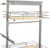 Rev-A-Shelf 13 in Chrome Solid Bottom Pantry Pullout Soft Close 5343-13