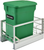 Rev-A-Shelf Aluminum Pull-Out Green Compost bin 5349-15CKGR-1