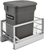 Rev-A-Shelf Aluminum Pull-Out Orion Gray Compost bin 5349-15CKOG-1