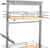 Rev-A-Shelf 10 in Chrome Solid Bottom Pantry Pullout Soft Close 5350-10