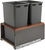 Rev-A-Shelf Double 50 Qrt LEGRABOX Pull-Out Waste Container w/Soft-Close 5LB-1850OGWN-213