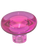 Fuchsia Clear Mushroom Knob