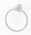 Cube Bath Towel Ring A6540-PC