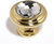 Swarovski Crystal 1 1/4'' Crystal Knob C211-CLR/PB