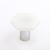 Hexagon Irid White Knob with Pc Base K-1701-PC