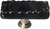 Glacier Black Long Knob with Satin Nickel Base LK-213-SN