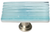 Texture Reed Light Aqua Long Knob with Satin Nickel Base LK-801-SN