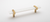 Adjustable 7'' White Pull with Satin Brass Base P-1901-7-SB