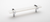 Adjustable 7'' White Pull with Polished Chrome Base P-1901-7-PC