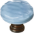 Glacier Powder Blue Round Knob with Base R-215